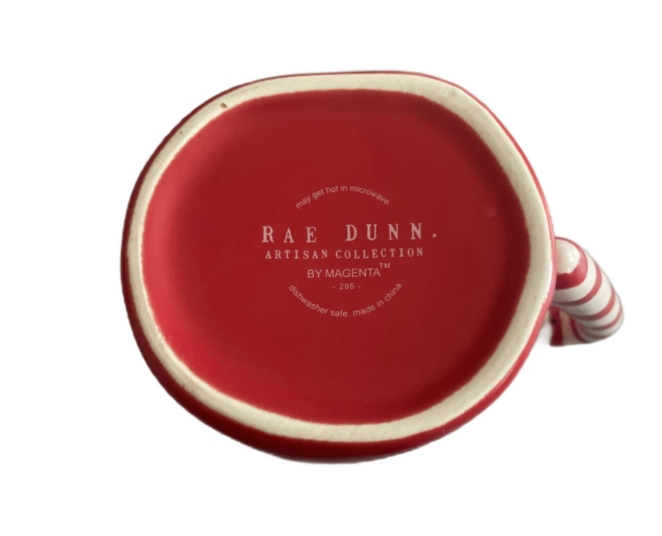New Rae Dunn ceramic Christmas red coffee mug JOY