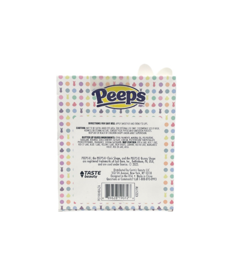 5 Piece Lip Gloss Set Peeps Rear View