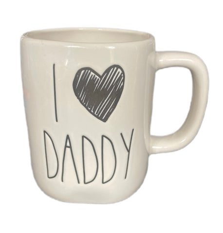 RAE DUNN Cream Ceramic Mug - I HEART DADDY