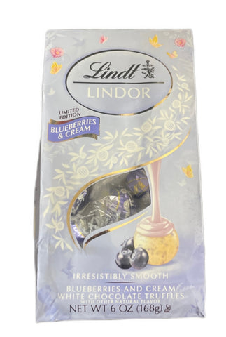 Lindt Lindor White Chocolate Truffles - BLUEBERRIES & CREAM