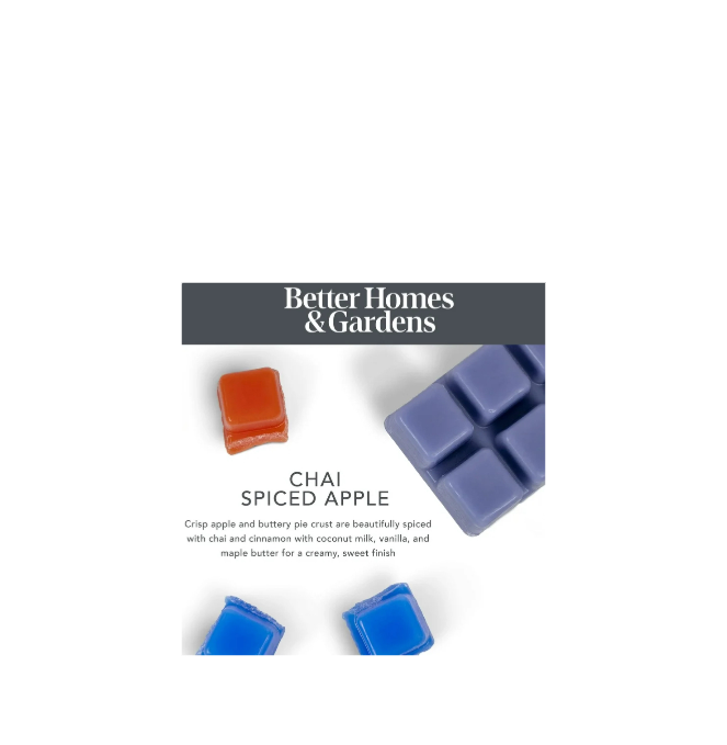 Better Homes And Gardens Wax Melts Chai Spiced Apple Scent Notes
