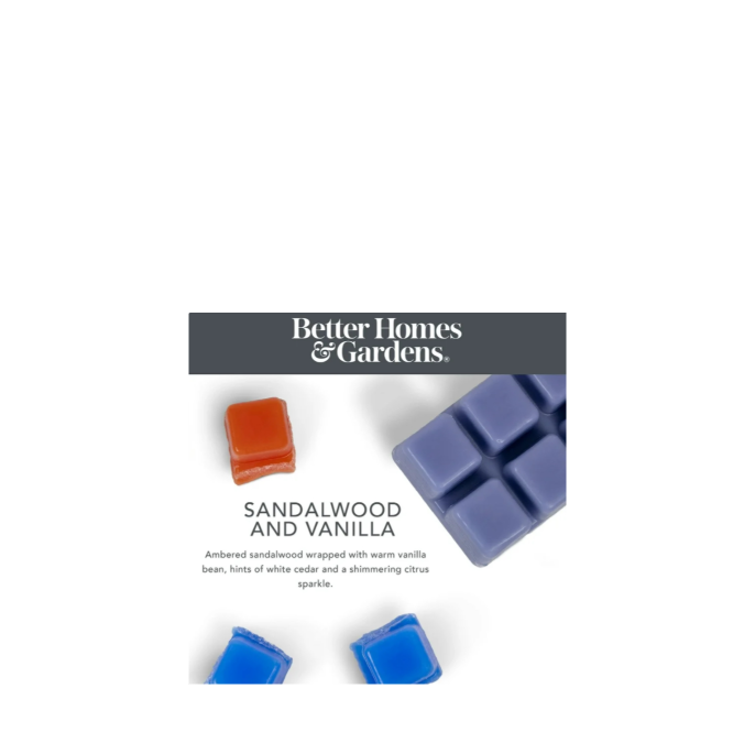 Better Homes And Gardens Wax Melts Sandalwood And Vanilla Scent Notes