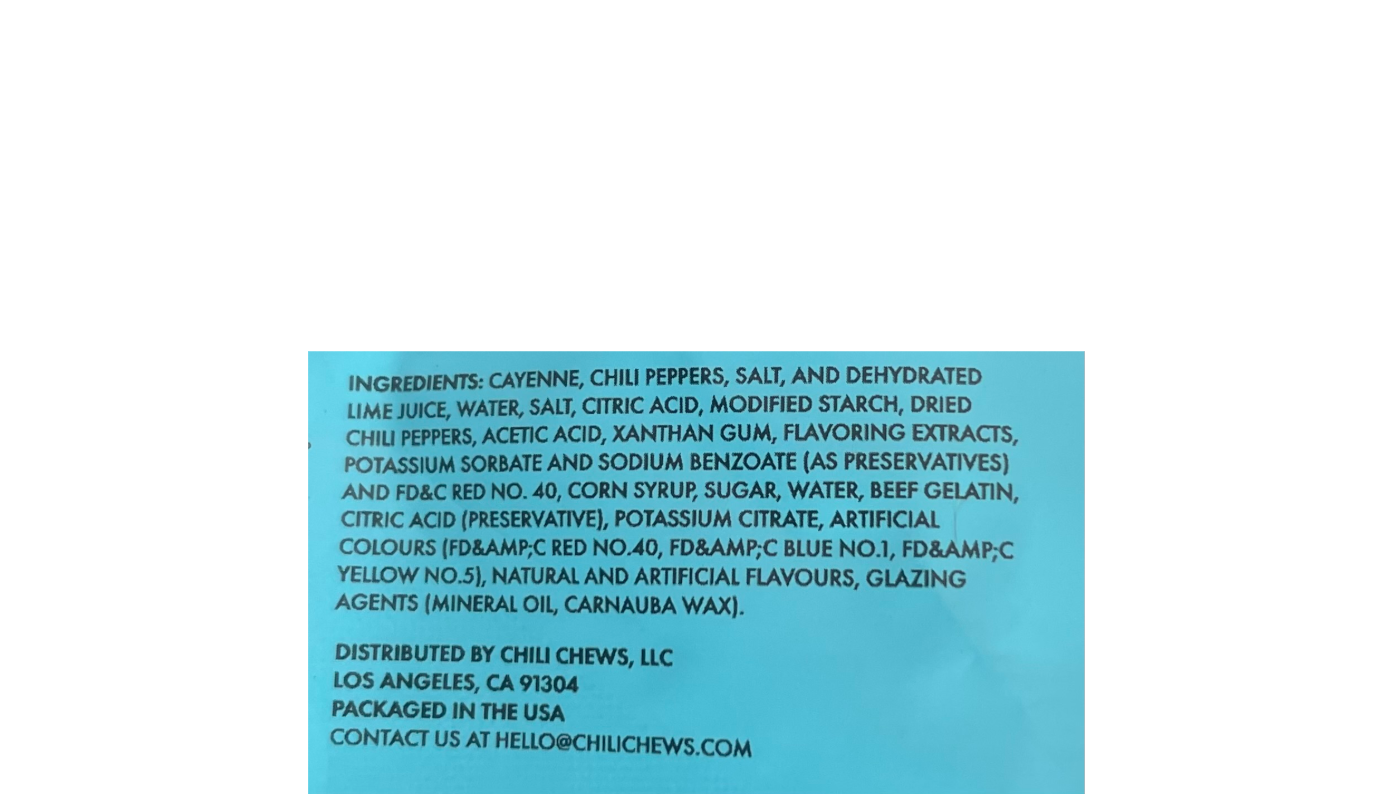 Chili Chews Gummy Bears Ingredients