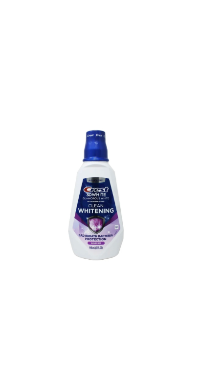 Crest 3D White Glamorous White Mouthwash Clean Whitening Radiant Mint