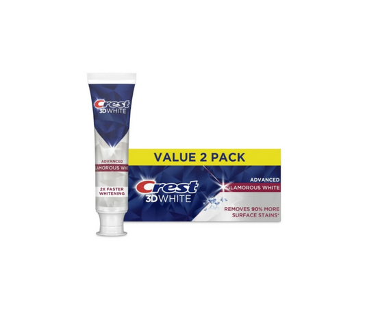 Crest 3D White Toothpaste Glamorous White 2 Pack