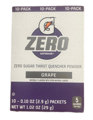 Gatorade Zero Sugar Thirst Quench Powder Sachets - GRAPE