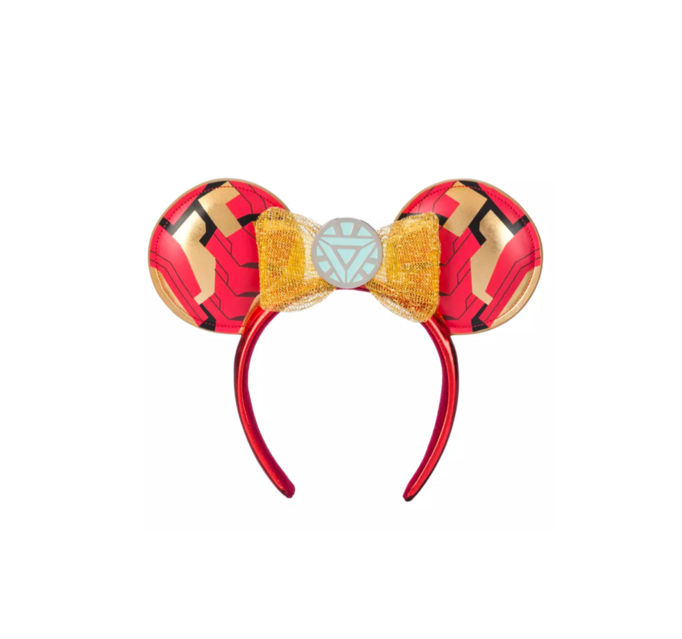 Disney Parks Official Headband Ears Marvel Iron Man Front View