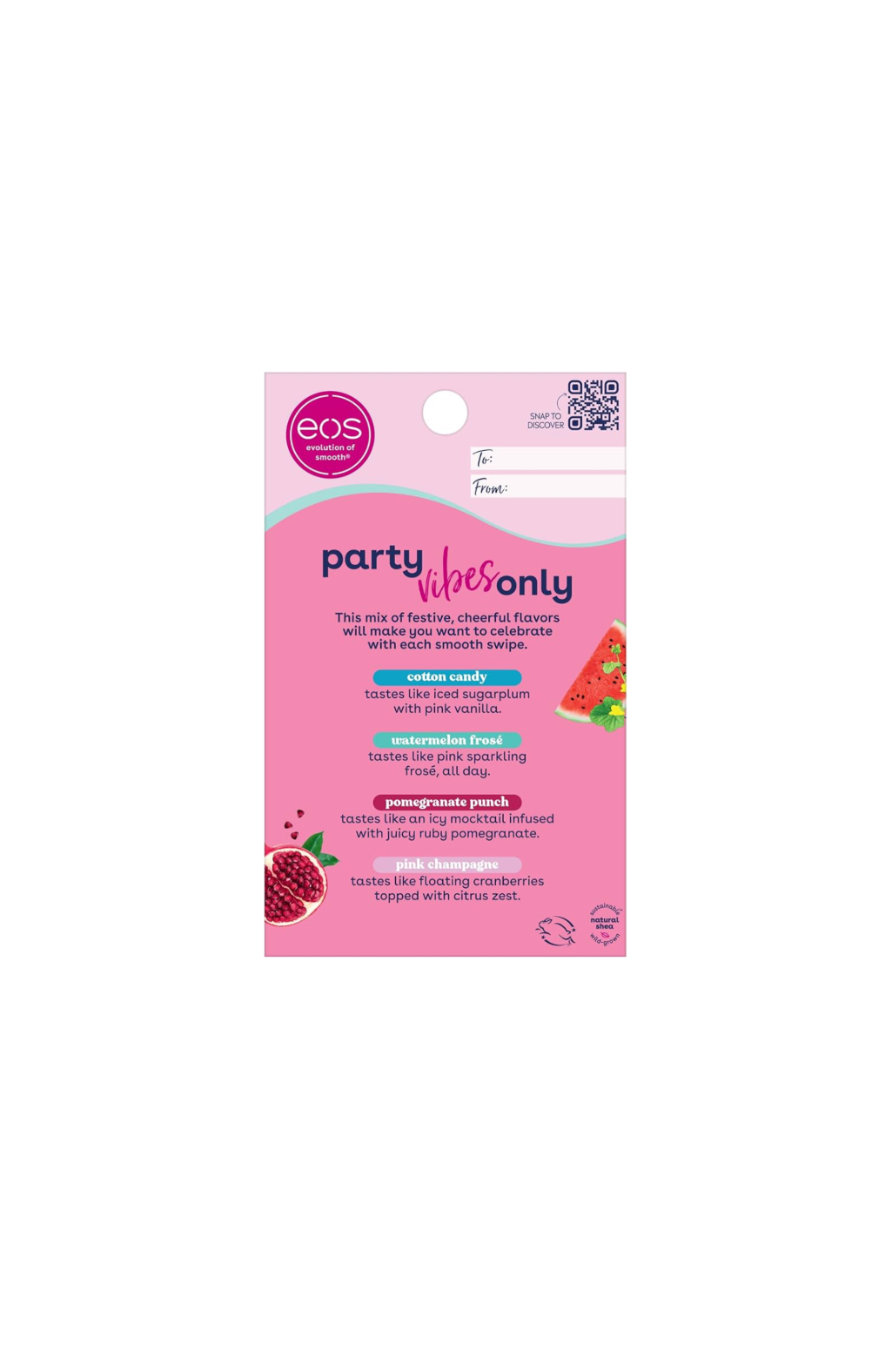 EOS 4 Lip Balm Set Party Vibes Rear View