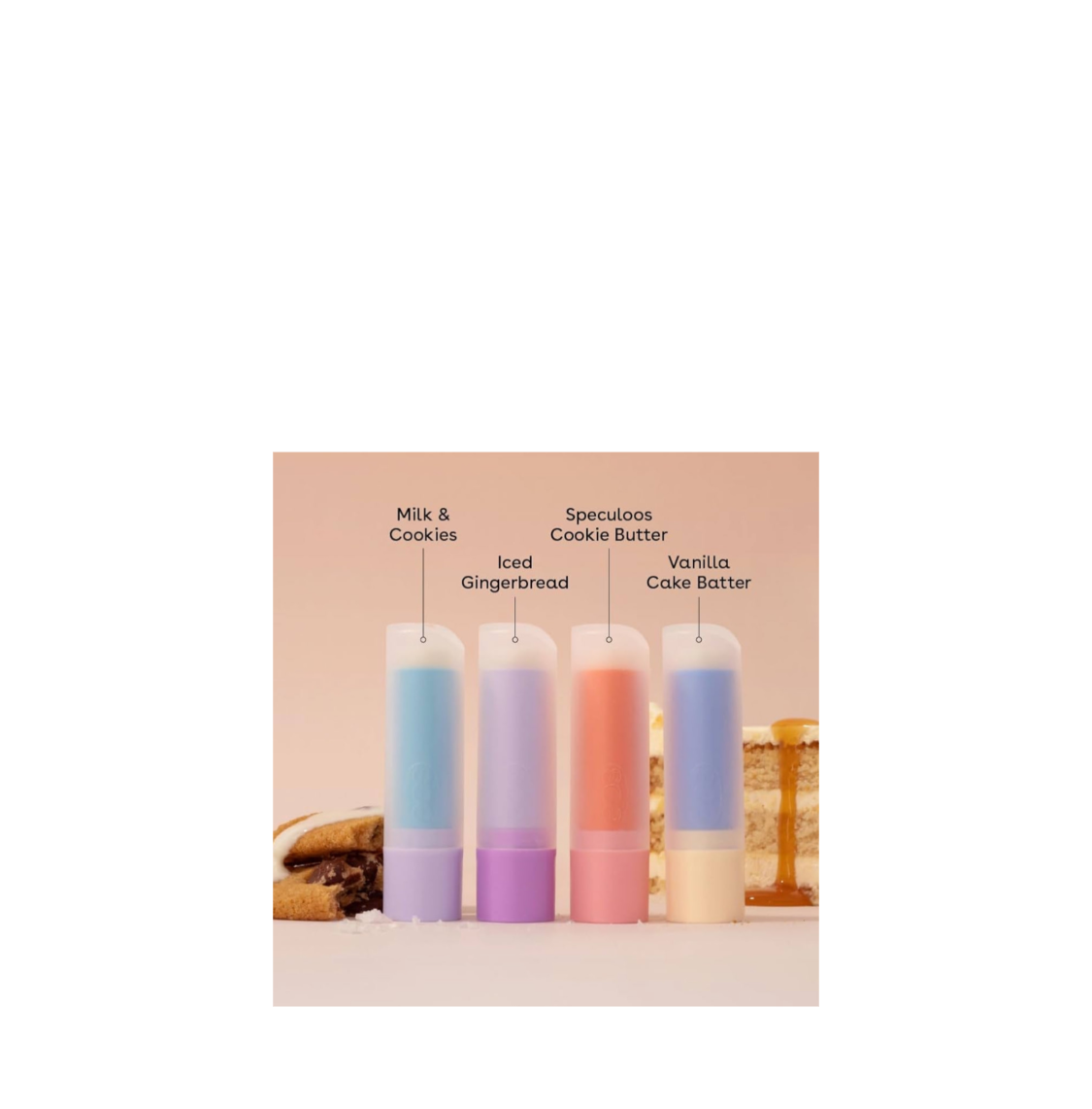 EOS 4 Piece Lip Balm Set Holiday Collection Flavours And Scents