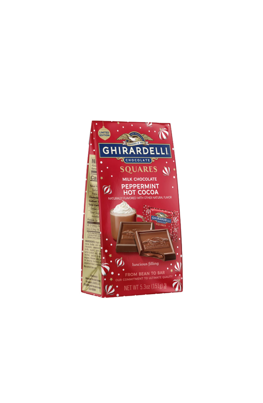 Ghirardelli Milk Chocolate Squares Peppermint Hot Cocoa