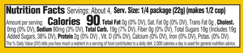 Jell-O Gelatin Jelly Dessert Island Pineapple Ingredients