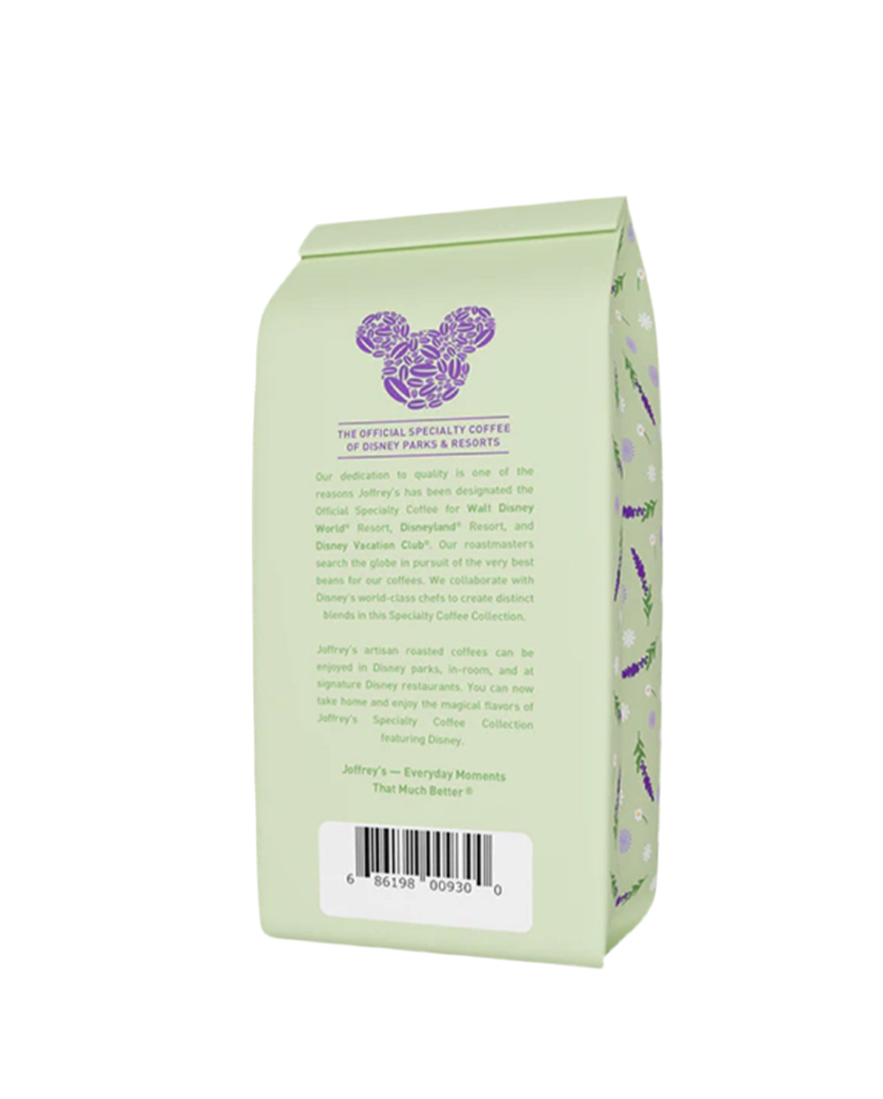 Joffrey's Ground Coffee Daisy Duck Lovely Lavender Rear Of Bag