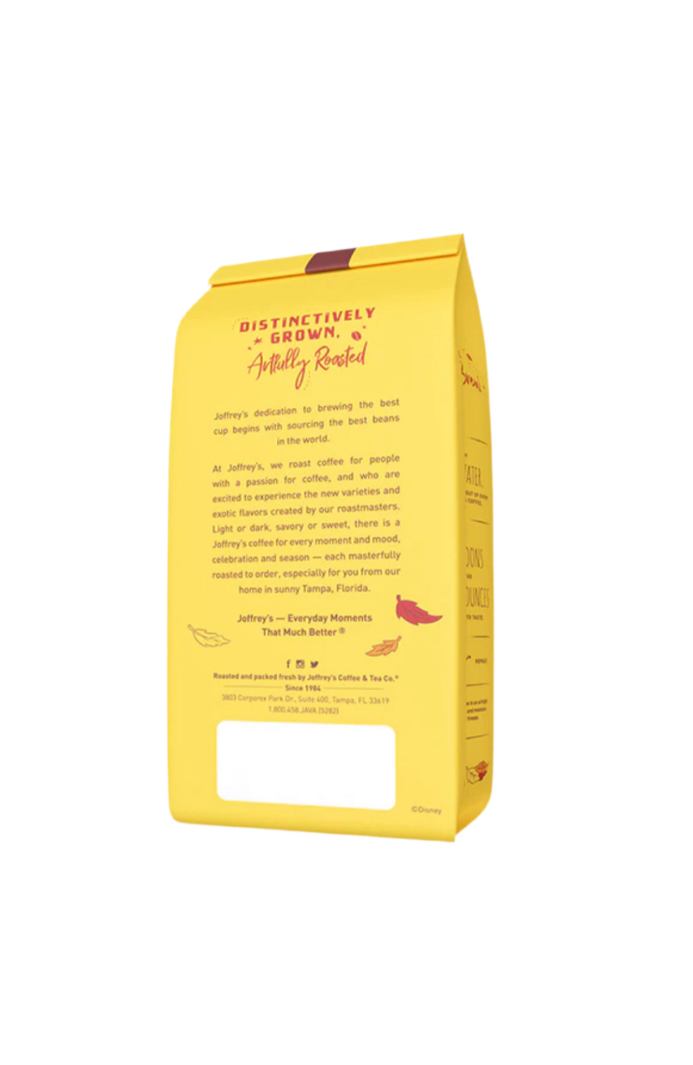 Joffrey’s Ground Coffee Happy Harvest Blend Rear View