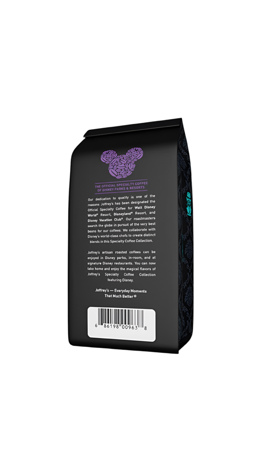 Joffrey’s Ground Coffee Haunted Mansion Foolish Mocha Brew Rear View