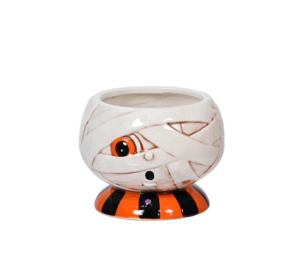 Johanna Parker Ceramic Candy Snack Bowl Mummy