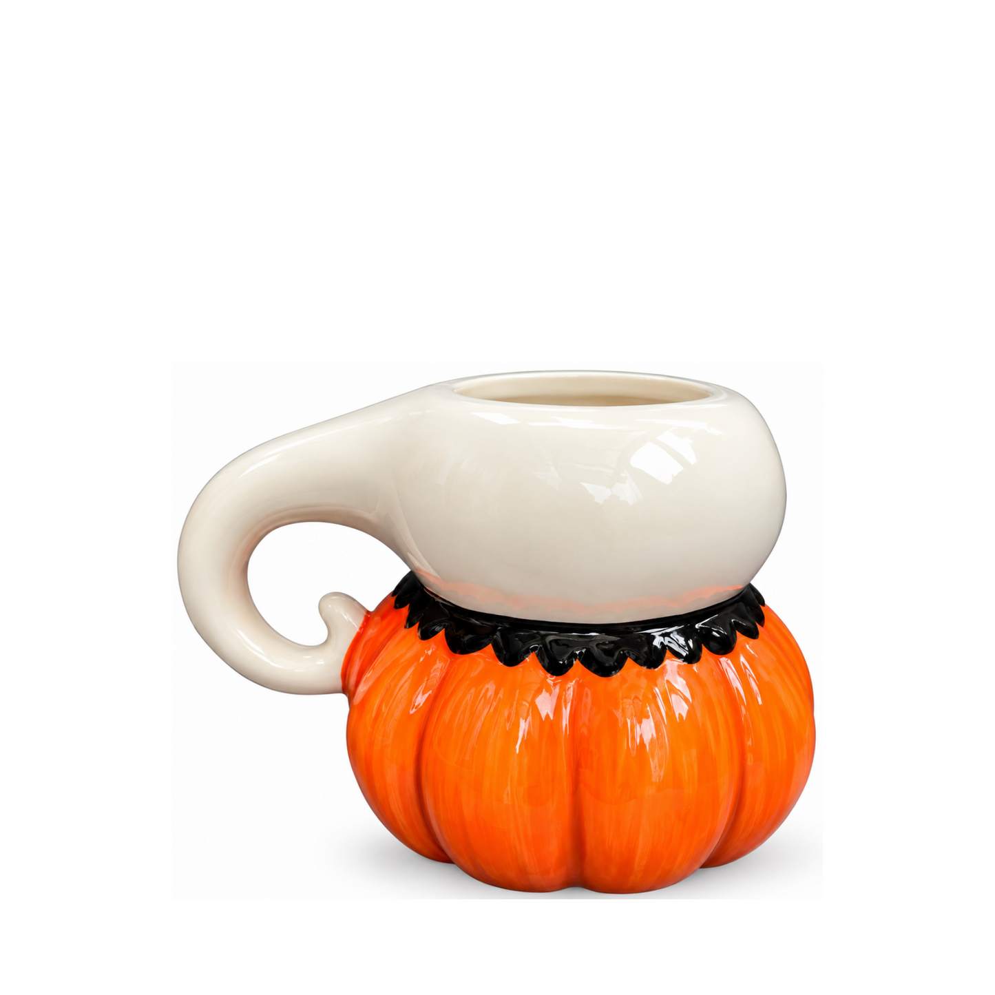 Johanna Parker Ceramic Mug Ghost Pumpkin Rear View
