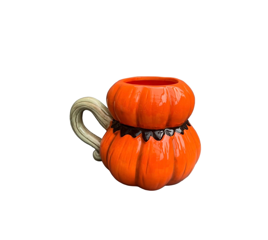 Johanna Parker Ceramic Mug Pumpkin Rear View