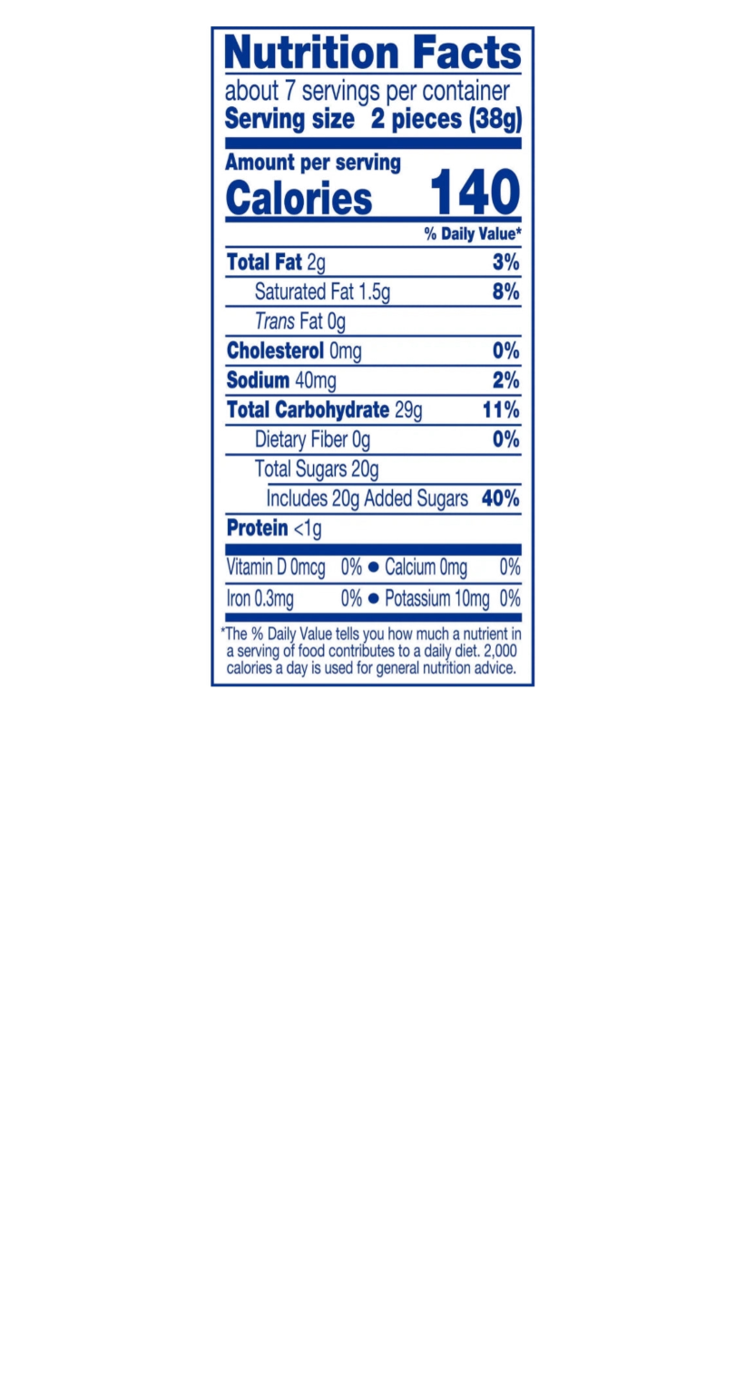 Jolly Rancher Ropes Blue Raspberry And Cherry Nutritional Information