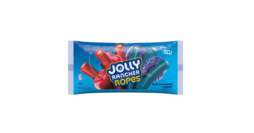 Jolly Rancher Ropes Blue Raspberry And Cherry Packet Front View