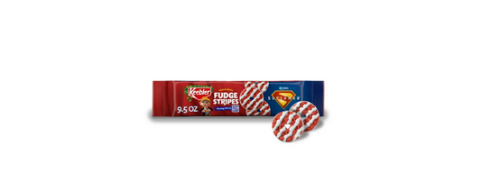 Keebler Fudge Stripes Cookies DC Comics Superman Strong Berry
