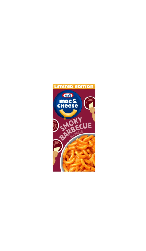 Kraft Mac And Cheese Smoky Barbecue Packet Front View