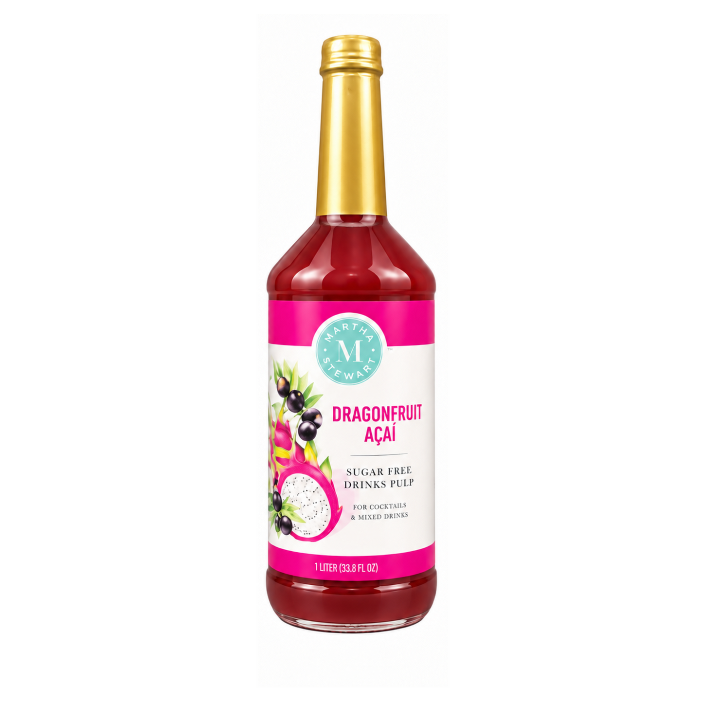 Martha Stewart Sugar Free Drink Syrup Dragonfruit Açai Flavour