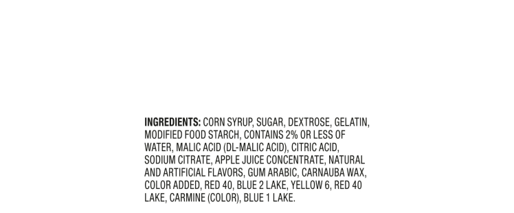 Nerds Gummy Clusters Spooky Ingredients