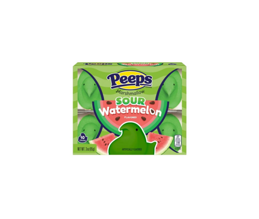 Peeps Marshmallow Chicks Sour Watermelon Box Front View