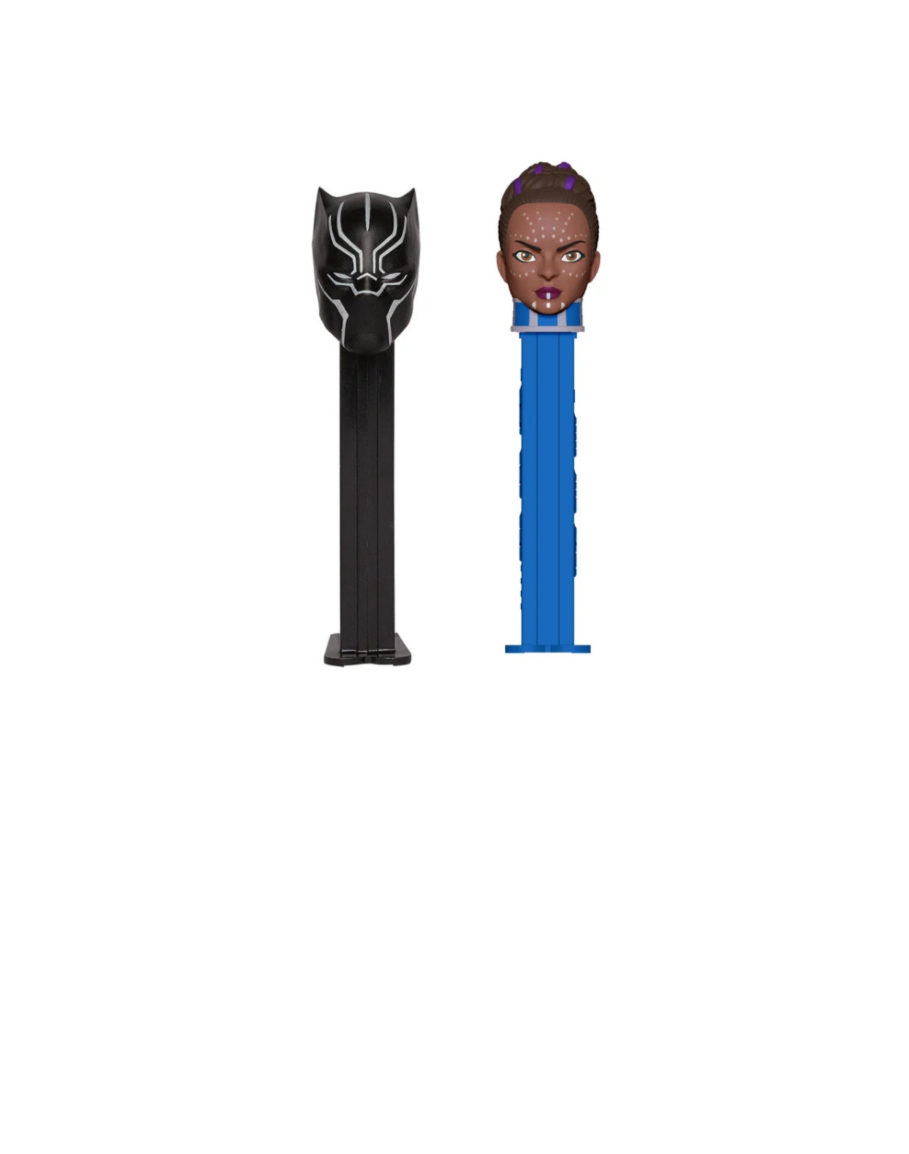 Pez Marvel Black Panther And Shuri Pez Dispensers