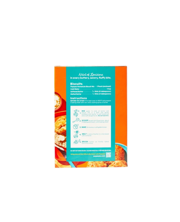Popeyes Biscuit Mix Homestyle AMixing Instructions