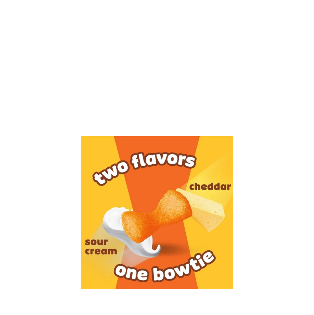 Pringles Mingles Cheddar And Sour Cream Two Flavors One Bowtie