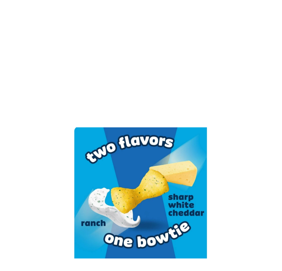 Pringles Mingles Sharp White Cheddar And Ranch Two Flavors One Bowtie
