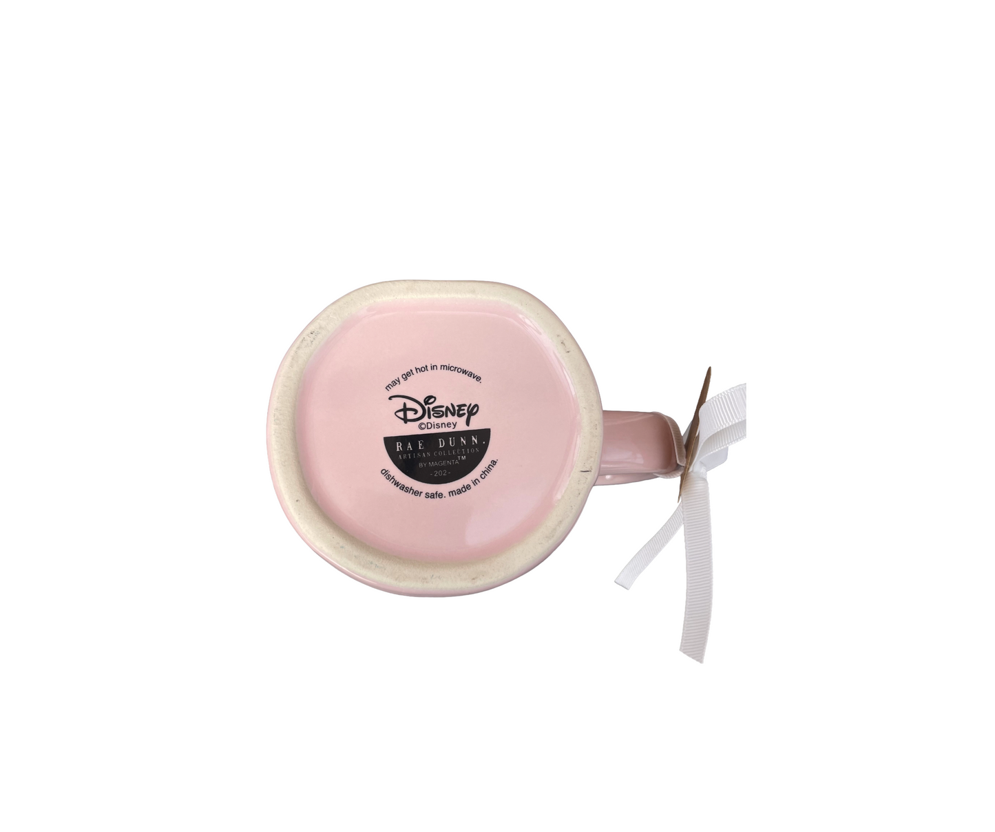 RAE DUNN Lady & The Tramp Pink Ceramic Mug Little Lady Base