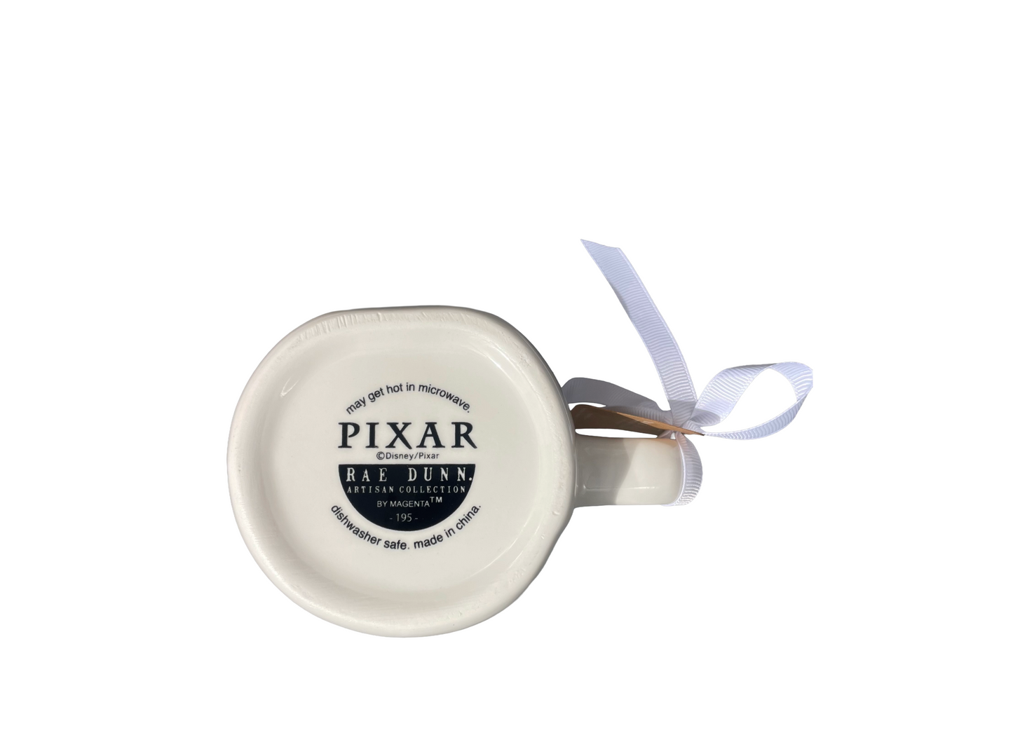 RAE DUNN & Pixar Ratatouille Cream Ceramic Mug Remy Chef's Kiss Base
