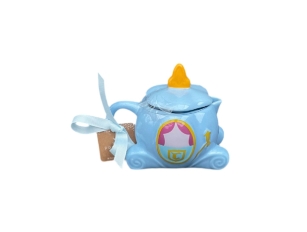 Rae Dunn Ceramic Carriage Jug Cinderella Cream Rear View
