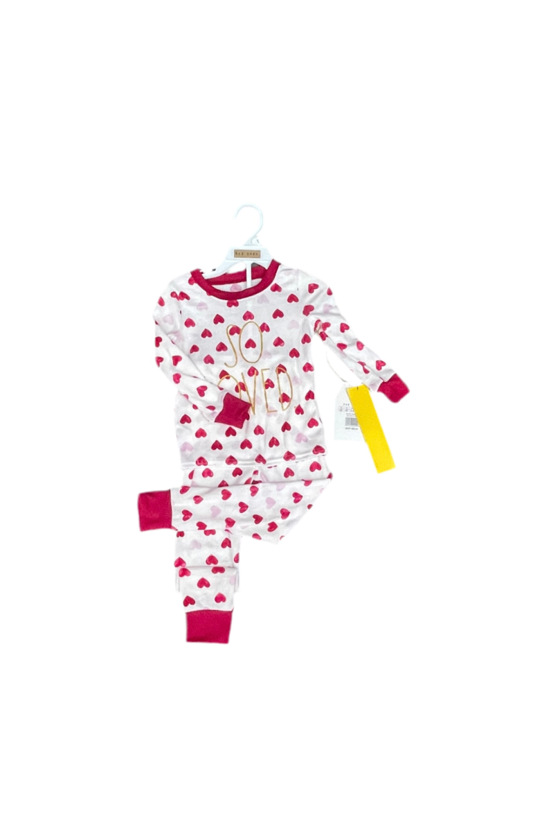 Rae Dunn Child 2 Piece Pyjama Top And Trouser Set 4 Toddler So Loved