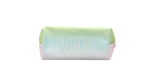 Rae Dunn Double Sided Cosmetic Bag Fabulous