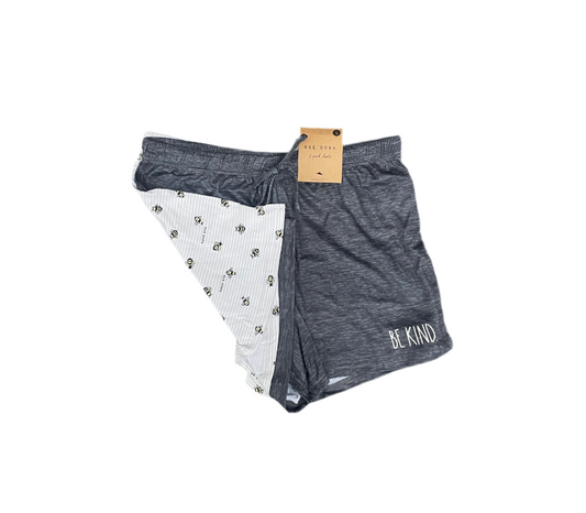 Rae Dunn Loungewear Shorts 2 Pack Be Kind Size Small