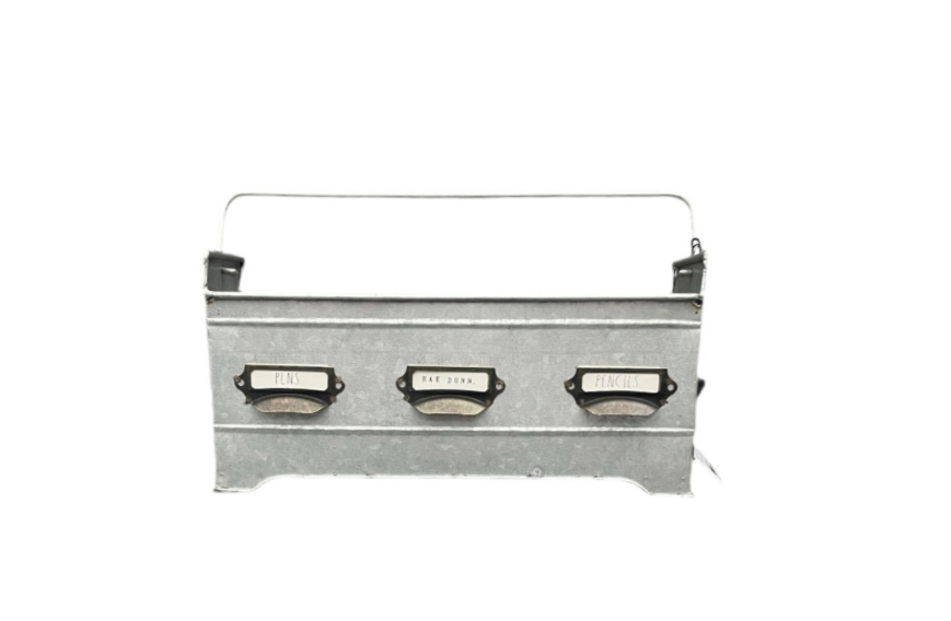 Rae Dunn Metal Desk Organiser Pen And Pencil Holder
