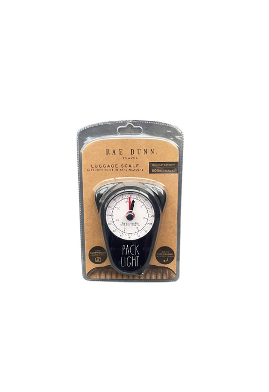 Rae Dunn Travel Luggage Scales Black Pack Light