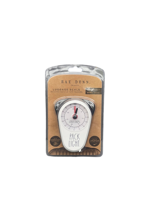 Rae Dunn Travel Luggage Scales White Pack Light