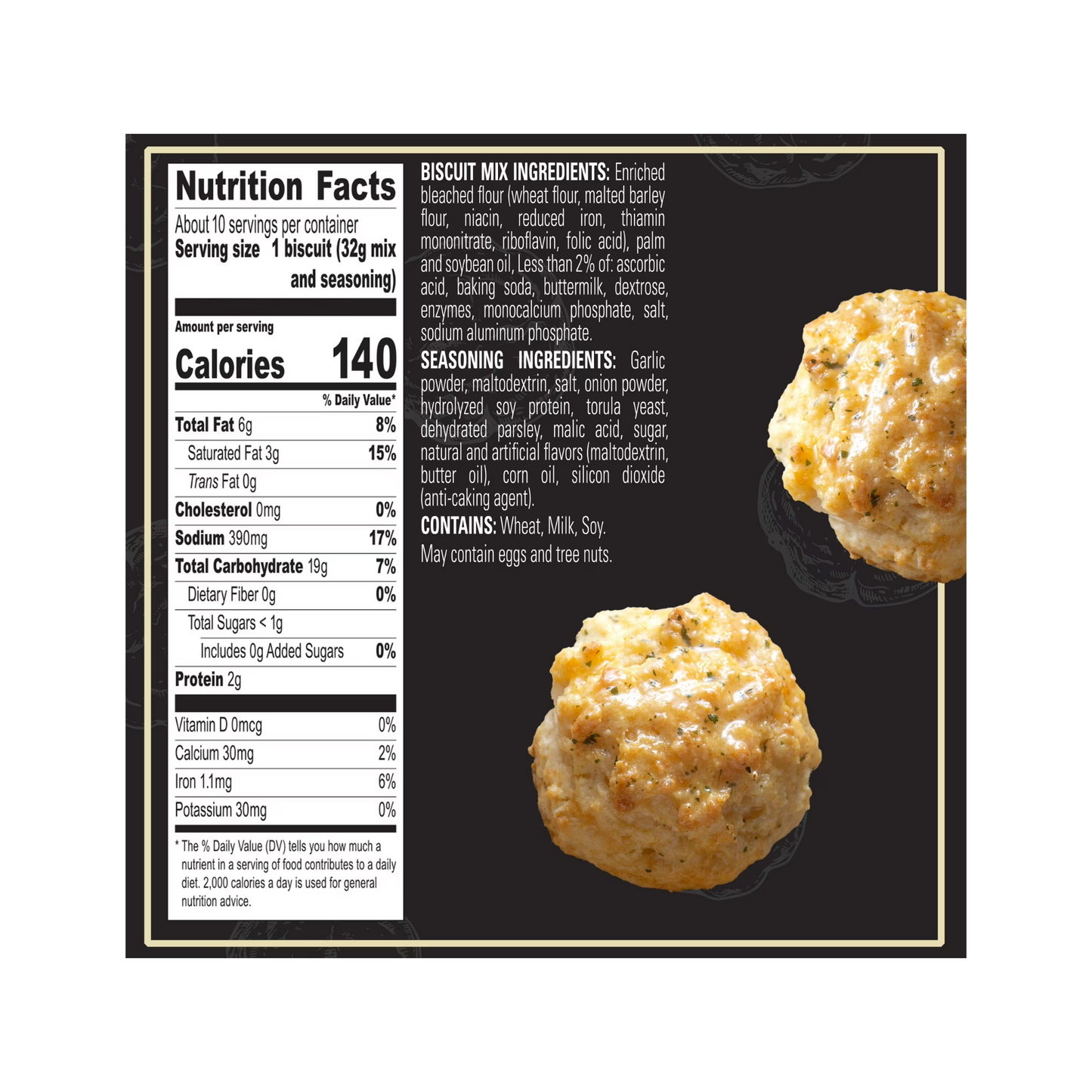Red Lobster Biscuit Mix Cheddar Bay Nutritional Information And Ingredients