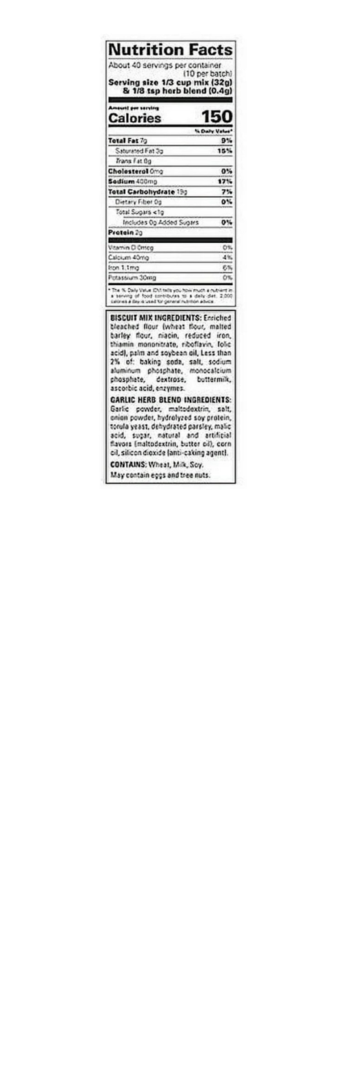 Red Lobster Biscuit Mix Cheddar Bay Nutritional Information And Ingredients Large