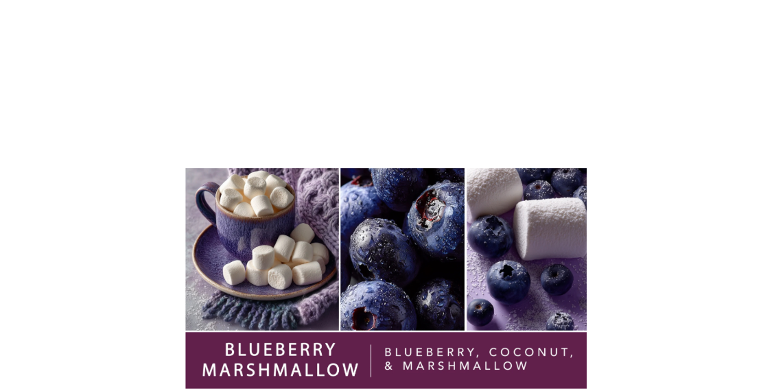 ScentSationals 6 Wax Melts Blueberry Marshmallow Scent Notes