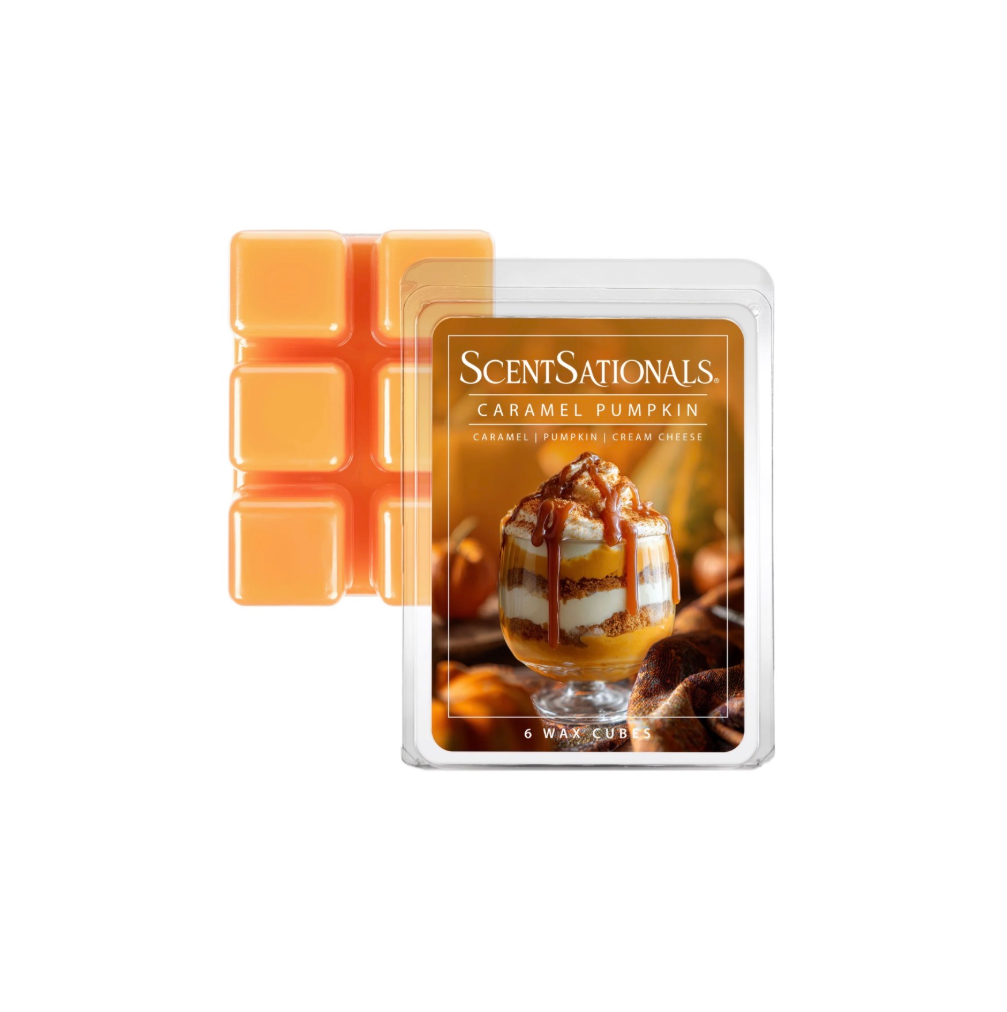 ScentSationals 6 Wax Melts Caramel Pumpkin
