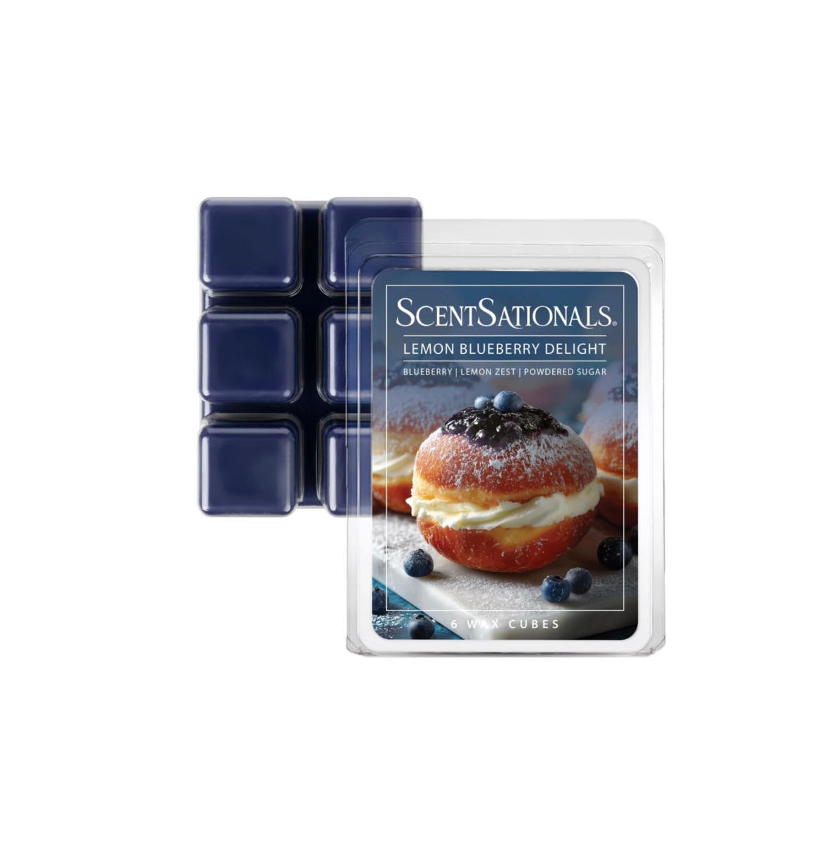 ScentSationals 6 Wax Melts Lemon Blueberry Delight