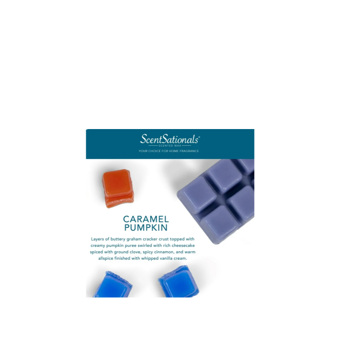 Scentsationals Wax Melts Caramel Pumpkin Scent Notes