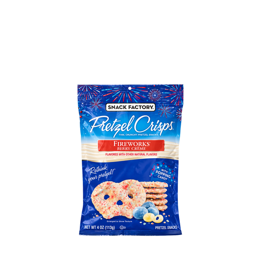 Snack Factory Pretzel Crisps Fireworks Berry Creme