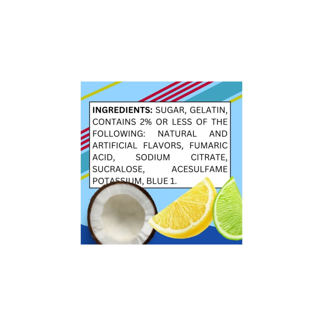 Sonic Gelatin Jelly Dessert Ocean Water Ingredients
