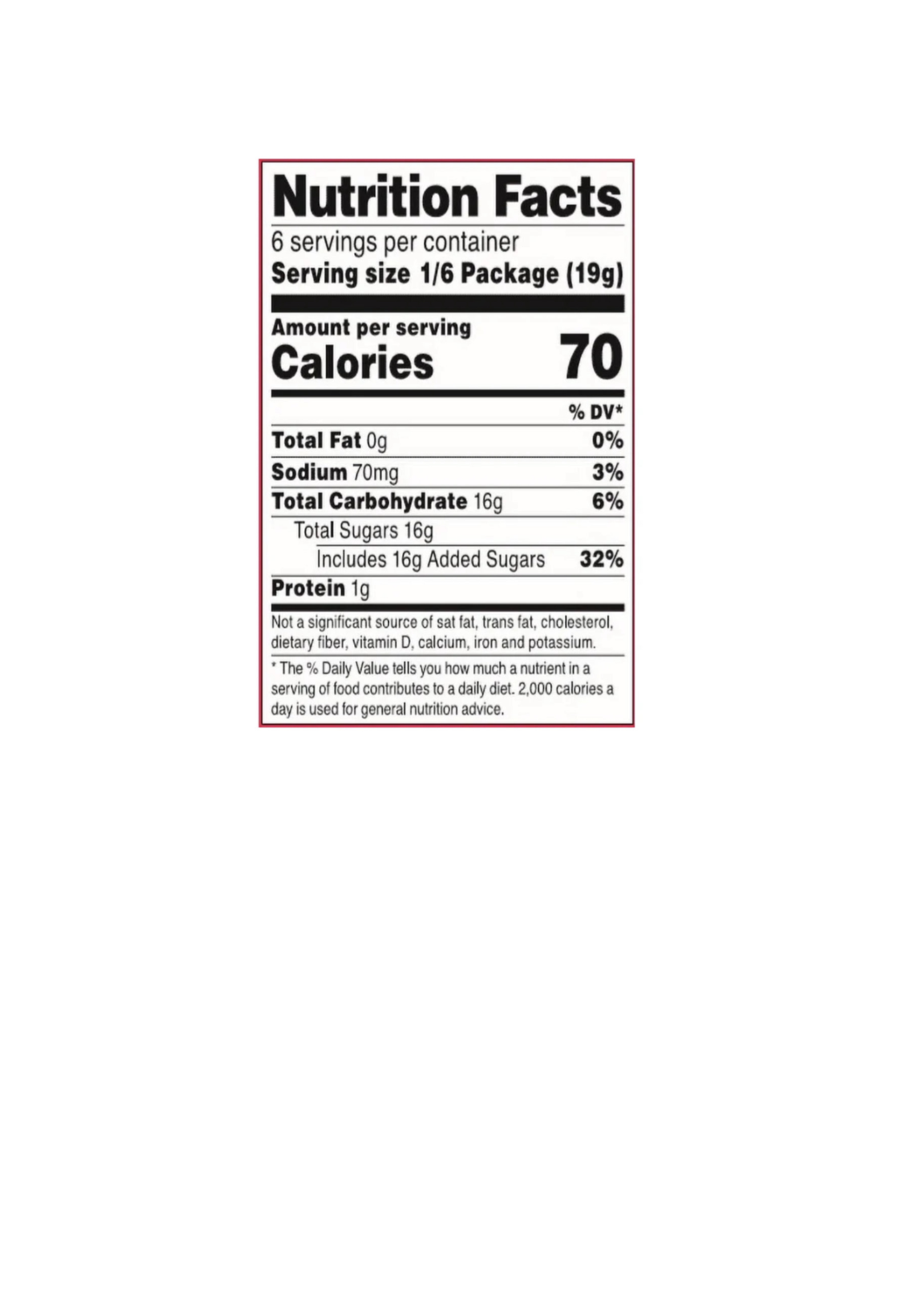 Sonic Gelatin Jelly Dessert Watermelon Nutritional Information